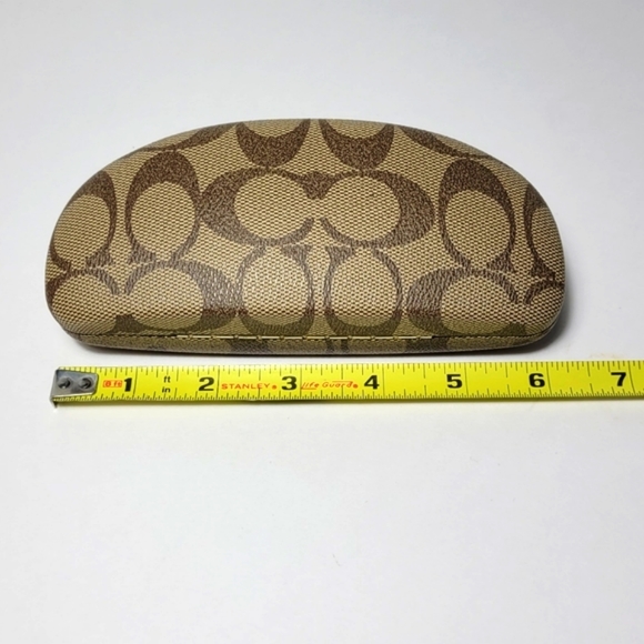 Coach Signature Clamshell Hard Case Eyeglasses Sunglasses Case - Picture 8 of 9